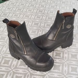 Women's Harley Davidson Side Zip Boots